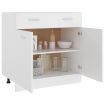 Drawer Bottom Cabinet White 80x46x81.5 cm Chipboard