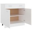 Drawer Bottom Cabinet White 80x46x81.5 cm Chipboard