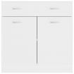 Drawer Bottom Cabinet White 80x46x81.5 cm Chipboard