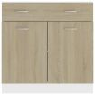 Drawer Bottom Cabinet Sonoma Oak 80x46x81.5 cm Chipboard