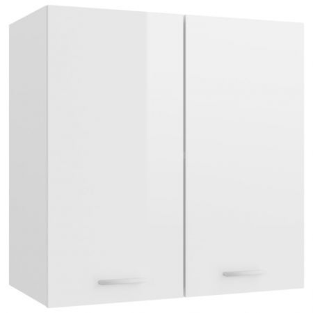 Hanging Cabinet High Gloss White 60x31x60 cm Chipboard