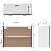Hanging Cabinet Black 80x31x60 cm Chipboard