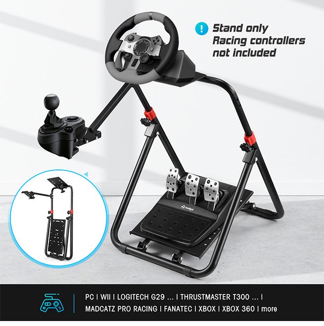Sim Racing Stand Foldable Simulator Bracket Gaming Accessories for Logitech Thrustmaster