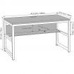 Zetland Drak Brown Computer Desk with Bookshelf