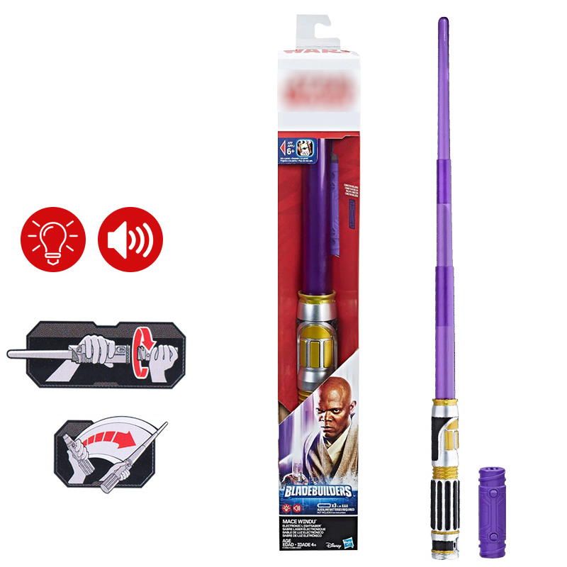 Lightsaber Darth Vader Rey Luke Mace Cosplay Toys Christmas Gift Col.Purple