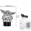 The Child Grogu Baby Yoda Hologram Effect Led Illusion Table Lamp, 16 Color Change Christmas Birthday Gifts for Children Kids