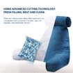 Husband Pillow Bed Reading Cushion Backrest Detachable Neck Roll Shredded Memory Foam Navy Blue