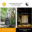 2pcs LED Solar Flame Lights Flickering Outdoor Hanging Lantern Led Solar Garden Light Flame Torch Lamp Decor Lighting