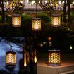 2pcs LED Solar Flame Lights Flickering Outdoor Hanging Lantern Led Solar Garden Light Flame Torch Lamp Decor Lighting