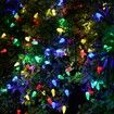 Solar Christmas Lights Outdoor C6 Strawberry String Lights for Christmas Tree, Holiday, Arbor Decor(Multicolor, 8 Modes)