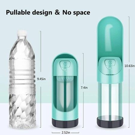 Pet Dog Water Bottle Dispenser Outdoor Travel Activated Carbon Filter Drinking For Pet Feeding Drinking