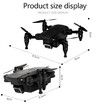 4KMP HD Camera  Mini WiFi FPV with HD Camera Altitude Hold Mode Foldable Dual Batteries