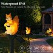 LED Squirrel Shape Waterproof Solar Powered Light Lamp Lawn Garden Pathway Decor Home Garden Decoration