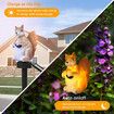 LED Squirrel Shape Waterproof Solar Powered Light Lamp Lawn Garden Pathway Decor Home Garden Decoration