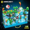 898Pcs Minecraft Building Block Hidden Depths Scene Compatible Lego with Lighting Kit