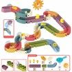 Toy Bath Toys Fun DIY Slide Indoor Waterfalls Track Stick To Wall Bathtub Toys 48PCS