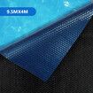 Pool Safety Blanket Cover Swimming Bubble Solar Mat Above Ground Inground 500 Micron 9.5mx4m Blue Black