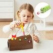 Hungry Woodpecker Toy for 2 3 Year Olds Girls and Boys Gifts Montessori Toddlers Toy Magnetic Game, Sensory, Feeding, Preschool Learning Toys