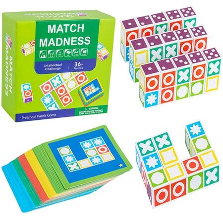 Matching Game Puzzle Board Games Wooden Toy Intelligence Development Thinking Memory Game Christmas Birthday Gifts