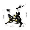 Genki Exercise Bike Shock Absorbing Stationary Spin Bicycle Indoor Cycling Training Black Yellow