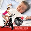 Genki Indoor Cycling Exercise Bike Stationary Spin Bicycle Shock Absorbing Training Red