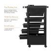 Hairdressing Trolley Storage Rolling Tool Cart Salon Furniture on Wheels 6 Tiers 5 Tray