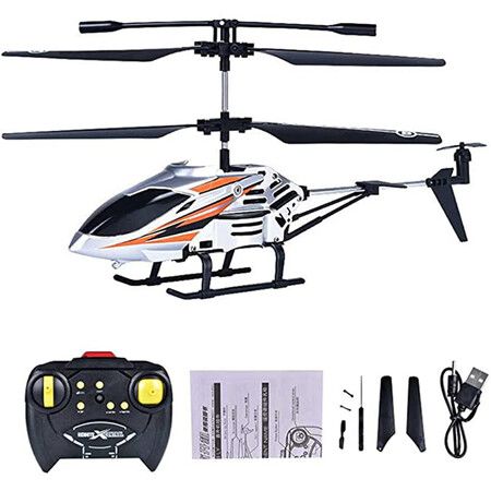 3.5 Channel Remote Control Helicopter For Kids Adults, 2.4GHz RC Aircraft With LED Light Radio Control Airplanes RC Flying Toys