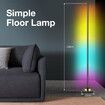 RGB LED Floor Lamp Corner Standing Light Remote Control for Bedroom Living Room 158CM