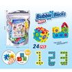 24 PCS Push Pop Bubble Sensory Fidget Toy Set with Simple Dimple 2in1 Puzzle Building Block Pack