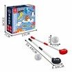 Rolling Golf Game  Toys for Toddler with Golf Clubs, Balls, Clown Goals,Tees and Brackets, Indoor Outdoor Hand-eye Coordination Activity