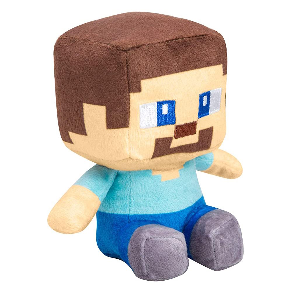 Minecraft Mini Crafter Steve Plush Stuffed Toy, Multi-Colored