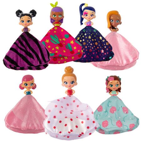 Blind box Bow doll surprise princess Hairpin variable skirt plush doll girl gift