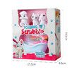 Scribble Scrubbie Pets washable bath toy set