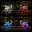 Cow Solar Light,Smart Resin Daisy Cow LED Solar Light 30x20x18cm