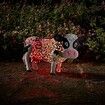 Cow Solar Light,Smart Resin Daisy Cow LED Solar Light 30x20x18cm