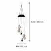 Color Wind Chime Color Changing Solar Penguin Wind Chime Waterproof Lights for Garden Home Outdoor