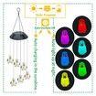 Color Wind Chime Color Changing Solar Penguin Wind Chime Waterproof Lights for Garden Home Outdoor