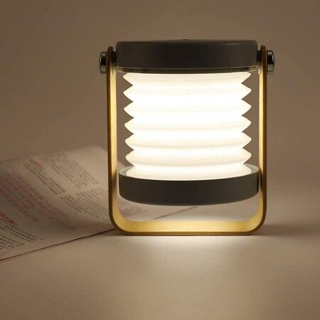 Foldable Lantern Lamp, LED Warm Light Bedside Lamp, Touch Switch Dimmable Control, For Reading/Walking/Sleeping/Gifts