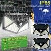 Outdoor Solar Wall Lamp 100 LED Bulb IP65 PIR Motion Sensor Lamp Solar Lighting Garden Decoration Lights