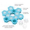 Snowflake SIlicone Ice Cube Tray, Novelty Ice Mold, Large Ice Cube Mold, Makes 12 Ice Cubes, Snow Ice Tray, Blue