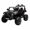 Kids Electric Car Ride On Vehicle Toy Jeep Off Road Remote Control Songs Flashing Lights Black