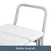 Adjustable Shower Chair Bath Seat Stool Medical Tub Transfer Bench with Armrest Backrest Elderly Disability Mobility Aid