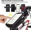 Bike Phone Mount Bag, Cycling Waterproof Front Frame Top Tube Handlebar Bag With Touch Screen
