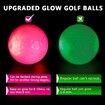 Colorful Golf Balls 6PCS, LED Constant Shining Golf Balls Glow in The Dark Golf Balls for Sport Multi Colors