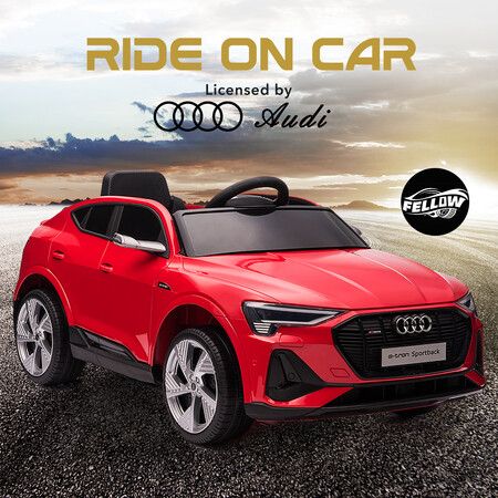 Kids Electric Car Audi Licensed Ride On Vehicle Toy Remote Control Red