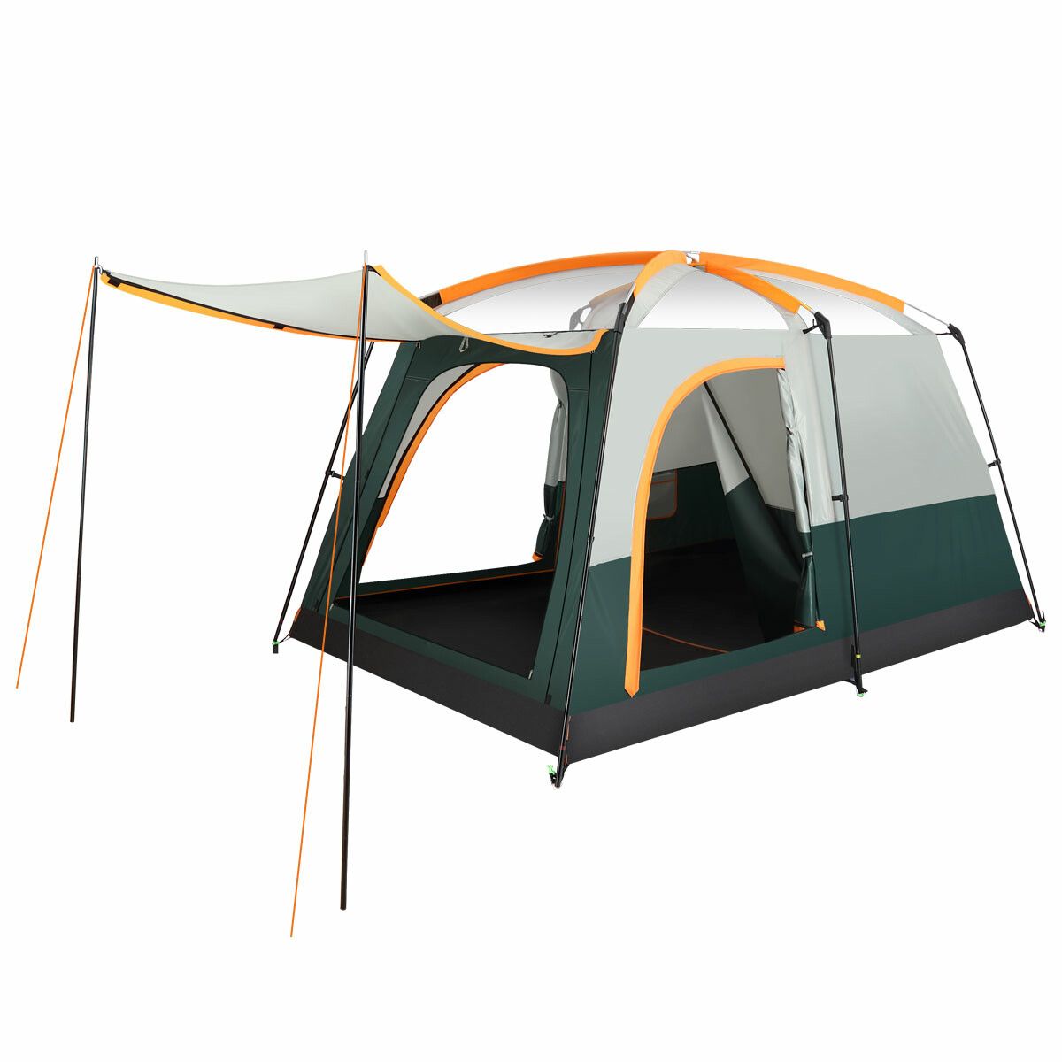 6 Person 2 Room Tent Camping Shelter Beach Sun Shade Family ...