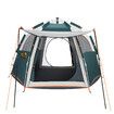 OGL 5 Person Tent Camping Beach Shelter Instant Pop Up Family Sun Shade 270x230x155cm Green White