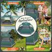 OGL 5 Person Tent Instant Pop Up Beach Camping Shelter Sun Shade Family 270x230x150CM Green 