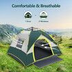 OGL 3 Person Tent Instant Pop Up Beach Camping Shelter Sun Shade Family 215x200x135CM Green White