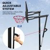 Basketball Hoop Stand System Ring Portable Height Adjustable Fitness Equipment